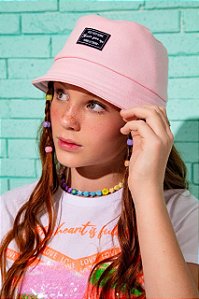 Chapéu Juvenil Modelo Bucket  Cores Vanilla Cream