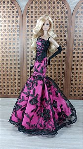 Vestido pink e preto - IT