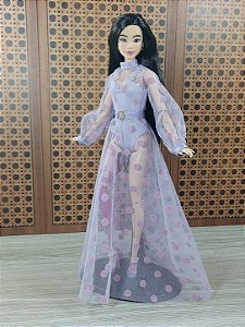 Vestido tule poá - Barbie