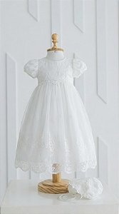 Mandrião com Touca para Batizado - Alice