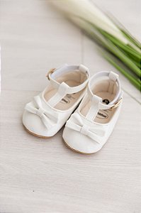 Sapatilha Princesa com laço - branco