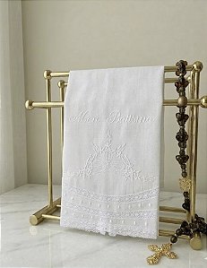 Toalha de Batizado em renda paraíba
