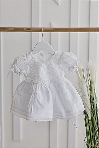 Vestido de Batizado luxo renascença