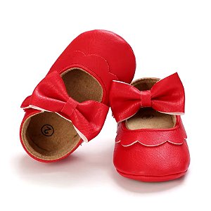 Sapatinho Vermelho com laço