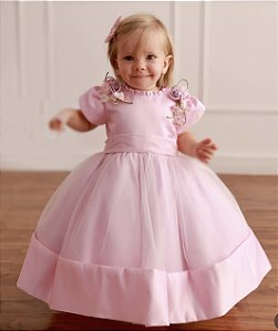 Vestido Luxo Cor-de-rosa - Luiza