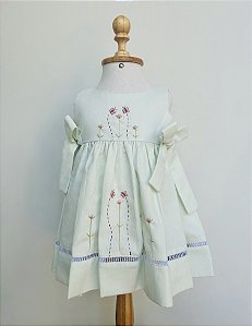 Vestido Jardim das Borboletas - verde