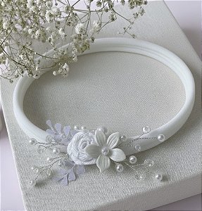 Faixinha baby Branca - recém nascido