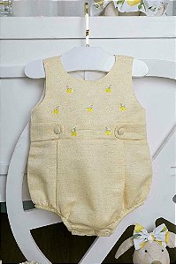 Romper Limão Siciliano para Bebê Macacão