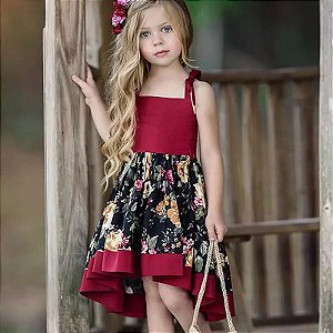 Vestido Infantil Vermelho - Flora