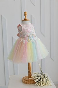 Vestido Infantil de Festa - Jardim Encantado