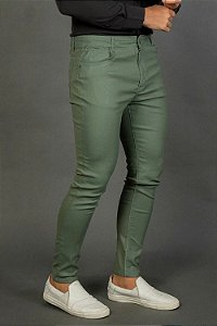 Calça Alfaiataria Resinada Perpochi Verde