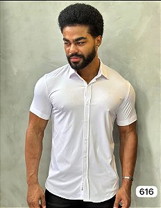 Camisa Manga Curta Slim Extreme Power  Branca