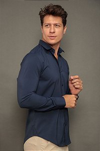 Camisa Masculina Impermeável Per Pochi Marinho