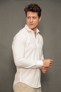 Camisa Masculina Impermeável Per Pochi Branco