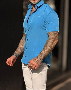 Camisa repelente a agua mc gol trad Azul