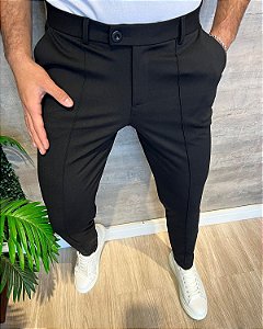 Calça Masculina Alfaiataria Cós Transpassado