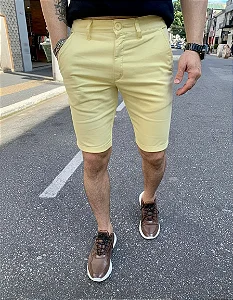 Bermuda Alfaiataria Amarela