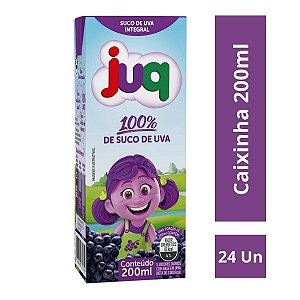 Suco de Uva Integral | JUQ 200ml | Caixa C/24 Unidades