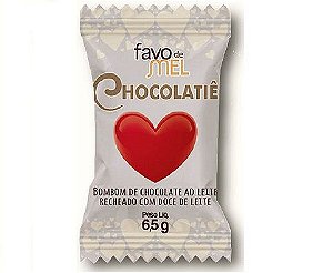 Coração com doce de leite 7 g