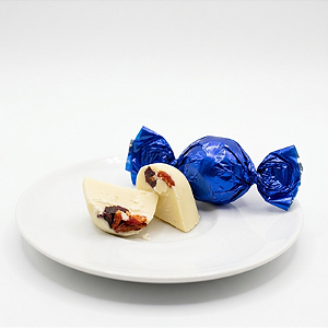 Bombom de chocolate Branco com Frutas Vermelhas - 13 g