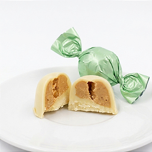 Bombom de chocolate branco com recheio de creme de pistache - 13 g