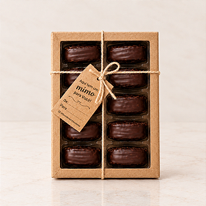 Estojo Alfajor Baunilha 25 g - com 10 unidades