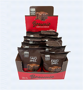 Brownie Coberto com Chocolate 40g - Display c/ 12 unidades