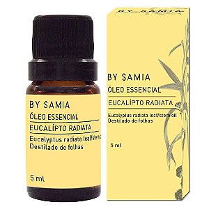 ÓLEO ESSENCIAL DE EUCALIPTO RADIATA - 05 ML - Óleo essencial 100% puro da planta Eucalyptus radiata - VALIDADE AGOSTO/24