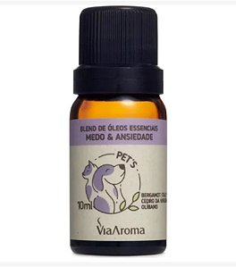 Blend de Óleos Essenciais Pets 10ml – Medo e Ansiedade