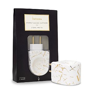 Aromatizador Elétrico Stone White Via Aroma