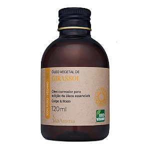Óleo Vegetal de Girassol Via Aroma - 120 ml