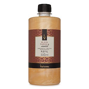 Refil Sabonete Líquido Desodorante Black Vanilla Via Aroma - 500ml
