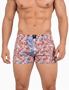 Kit 6 Cuecas Boxer Microfibra Cós Embutido Estampas Variadas