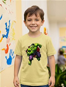 Camiseta Infantil Hulk Masculina Algodão Absoluth