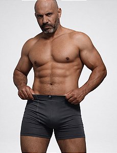 Kit Cuecas Boxer Microfibra Adulto Premium Cós Embutido Maciez e Elasticidade Lisa