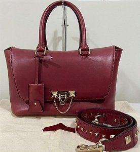 VALENTINO DEMILUNE CEREJA