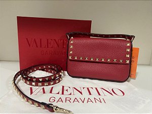 VALENTINO ROCKSTUD CROSSBODY VINHO