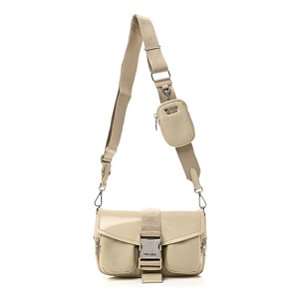 PRADA RE-NYLON SPAZZOLATO DOUBLE POCKET