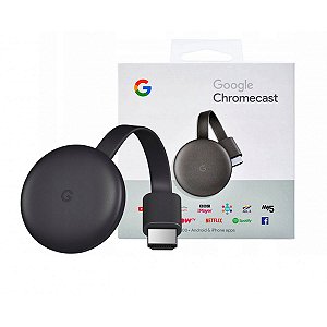Google Chromecast 3ª Geração Full Hd Carvão