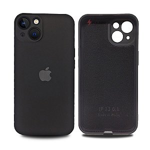 Case Silicone Aveludada Protege Câmera iPhone 13 6.1