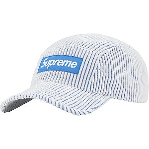 SUPREME - Boné " 2-TONE CORDUROY CAMP CAP White "