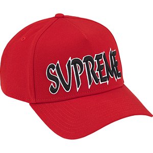 Sup Sharp Spellout Adjustable New Era® SUPREME x NEW ERA - SHARP SPELLOUT Red - UNBOX ®