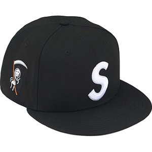 SUPREME x NEW ERA - REAPER S LOGO 7 1/4 Black