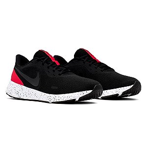 Tenis Nike Revolution 5 Preto/Vermelho Masculino