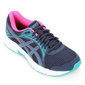 Tenis Asics Raiden 2 Azul Marinho/Rosa Feminino