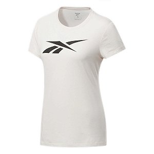 Camiseta Reebok Te Graphic Vector Slim Rosa Claro Feminino