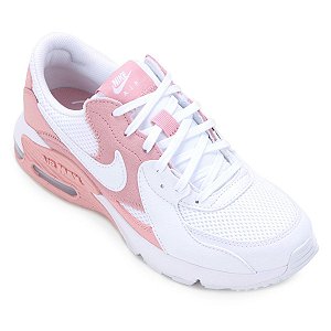 Tenis Nike Air Max Excee Branco/Rosa Feminino