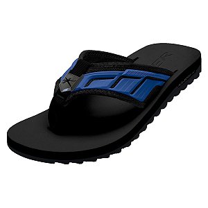 Sandália Kenner  Kivah Full Force Preto/Azul Masculino