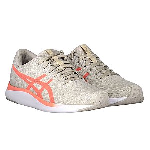 Tenis Asics Streetwise Branco/Laranja Feminino