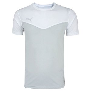 Camiseta Puma Individual Rise Branco/Verde Claro Masculino